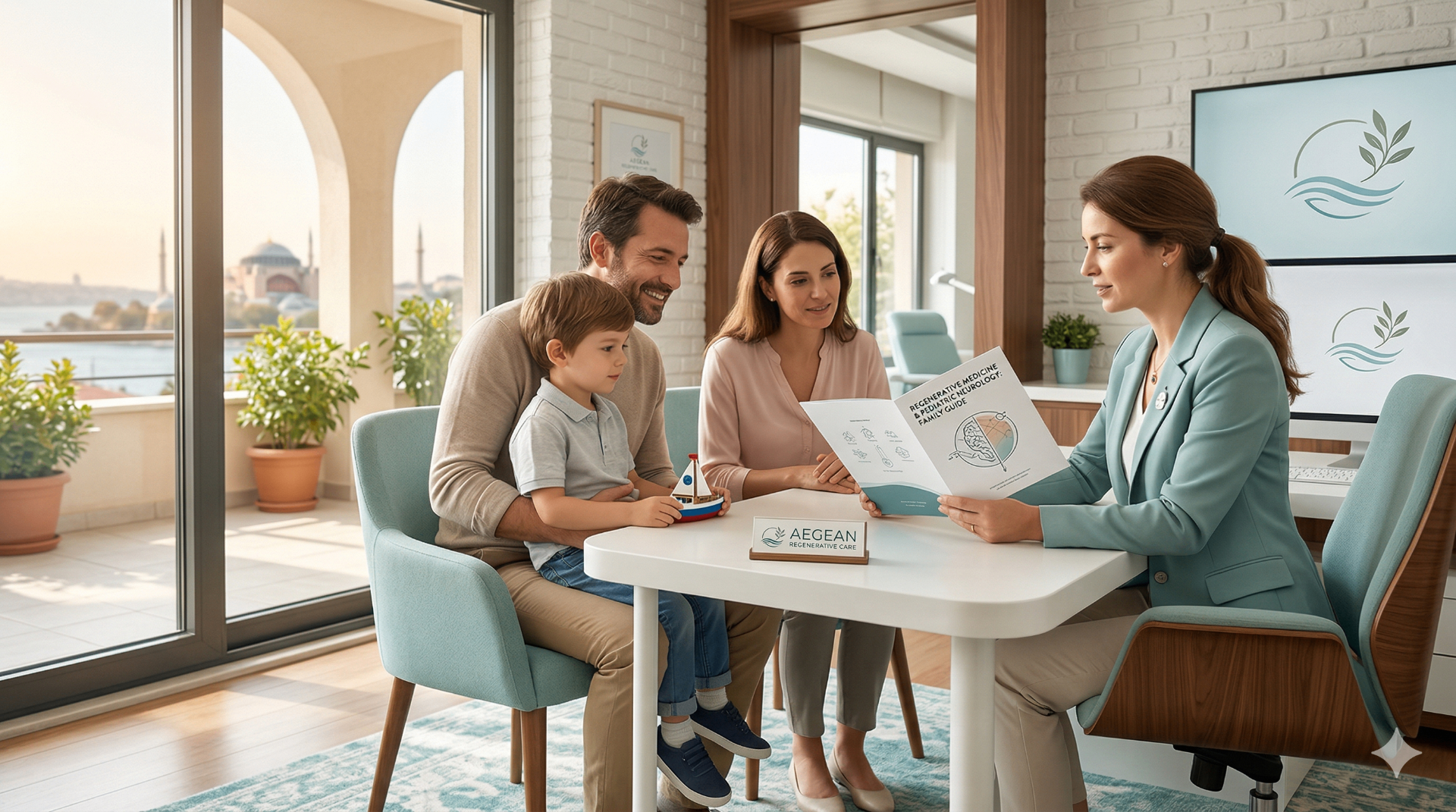 Premium pediatric neurological consultation image for final intrathecal stem cell therapy CTA